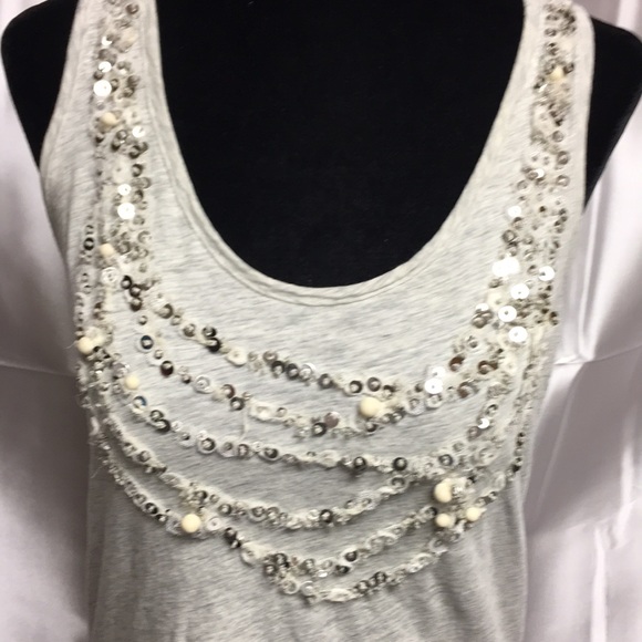 J crew tank with sequins - Picture 2 of 8